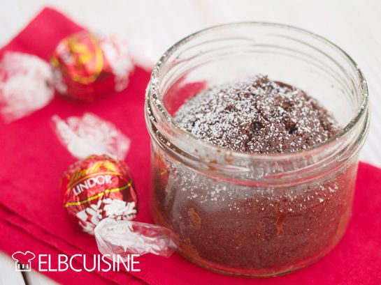 Rezeptbild: Schoko-Wunder – kleine Kuchen mit leckerem Schokokern – auch als Dessert einfach magisch!