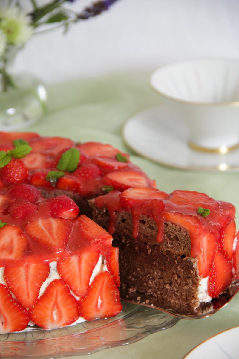 Rezeptbild: Schoko-Erdbeer-Torte