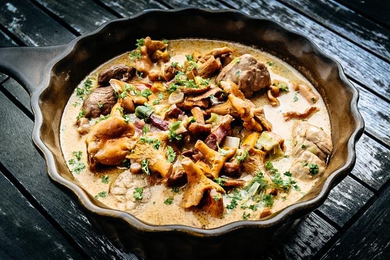 Rezeptbild: Schweinefilet mit Pffferlingen 