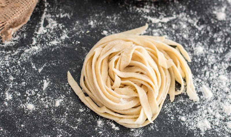Rezeptbild: Selbstgemachter Nudelteig (vegan)