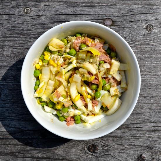 Rezeptbild: Chicoree-Salat mit Thunfisch