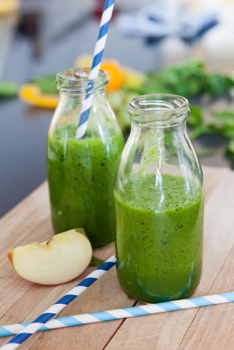 Rezeptbild: Spinat-Apfel-Smoothie