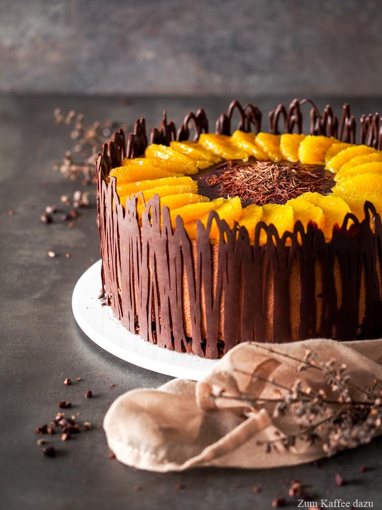 Rezeptbild: Schokoladentorte mit Orange und Rotwein