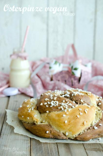 Rezeptbild: Vegane Osterpinze mit Kakao
