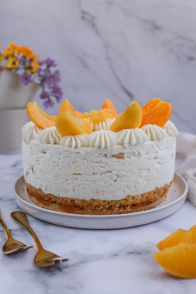 Rezeptbild: Pfirsich Käse-Sahne Torte