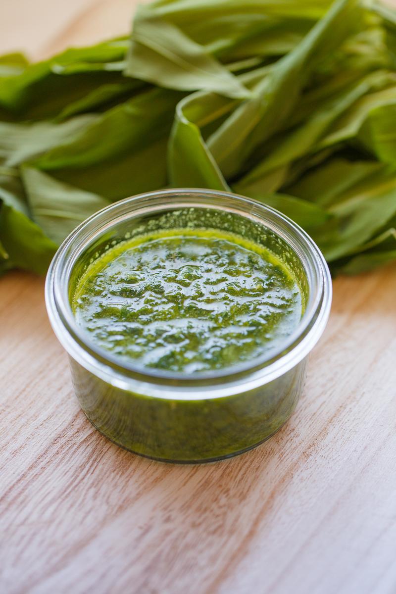 Rezeptbild: Pizza mit Bärlauchpesto