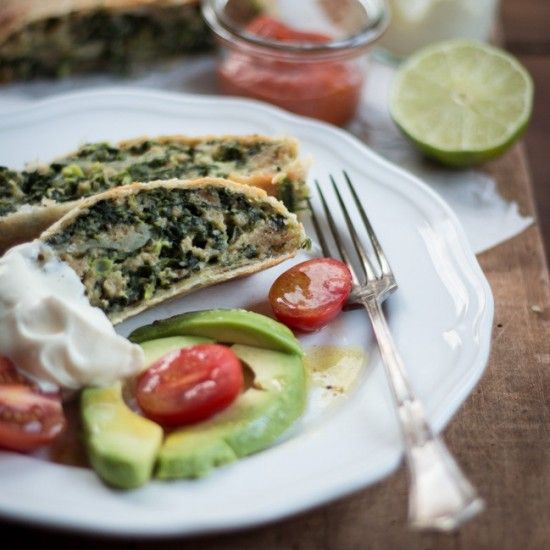 Rezeptbild: Vegetarischer Spinatstrudel