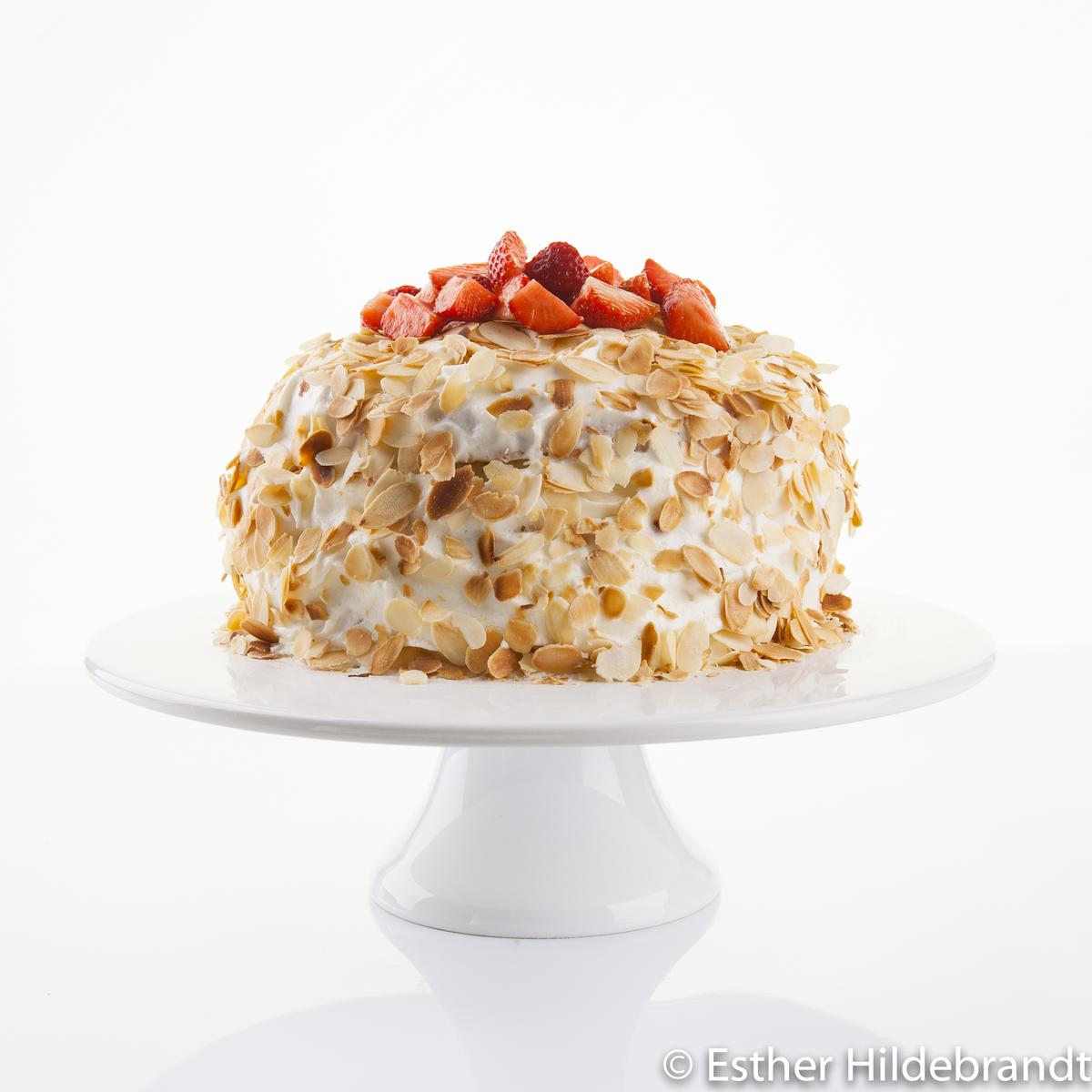 Rezeptbild: Vanille Erdbeertorte