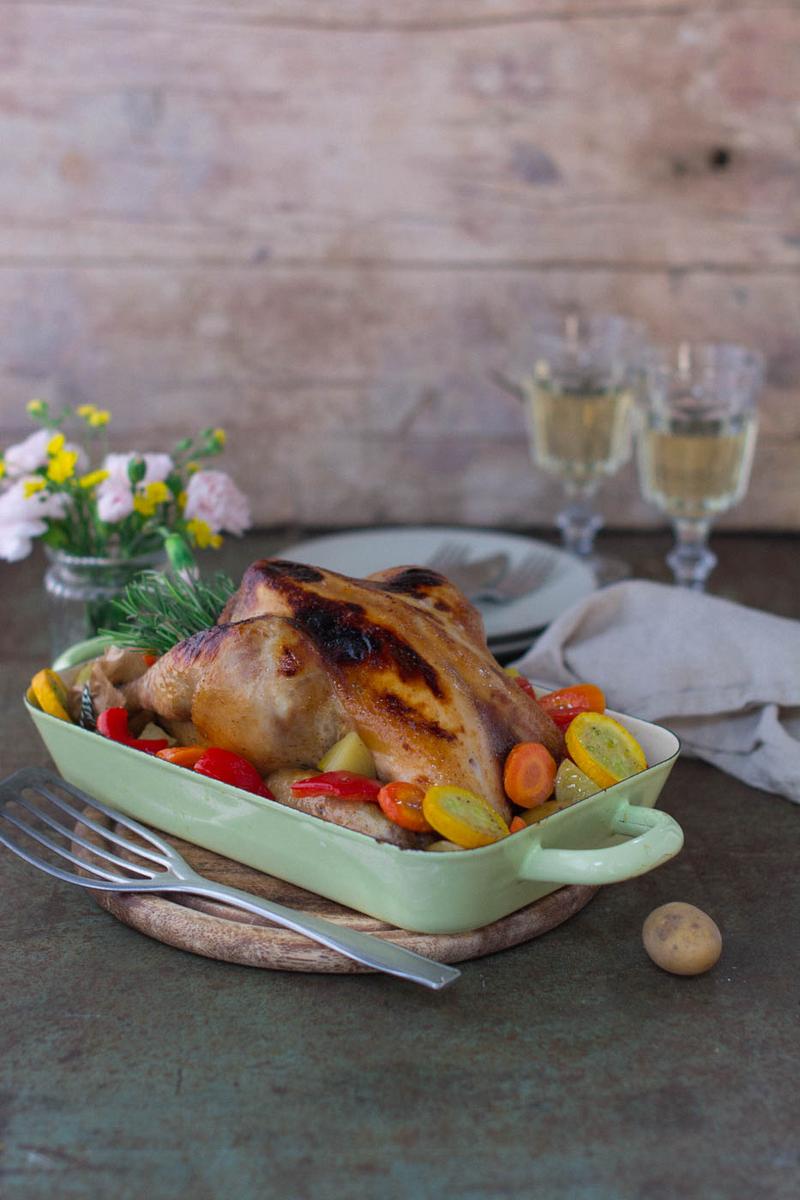 Rezeptbild: Glückliches Freilandhähnchen