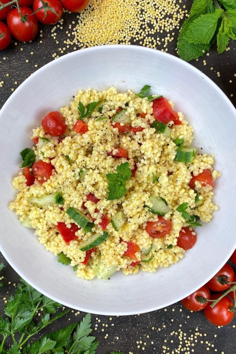 Rezeptbild: Schneller Hirsesalat