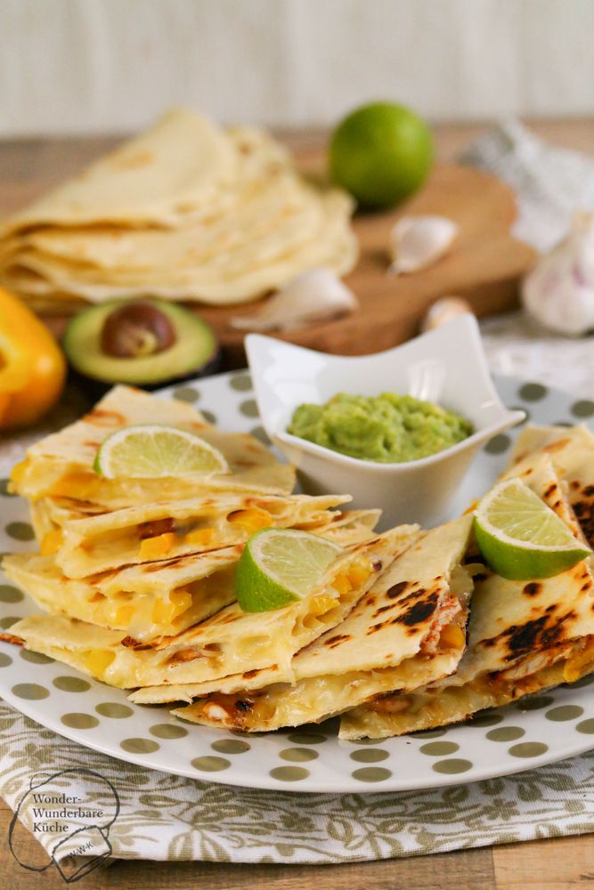 Rezeptbild: Quesadillas mit Huhn und Paprika