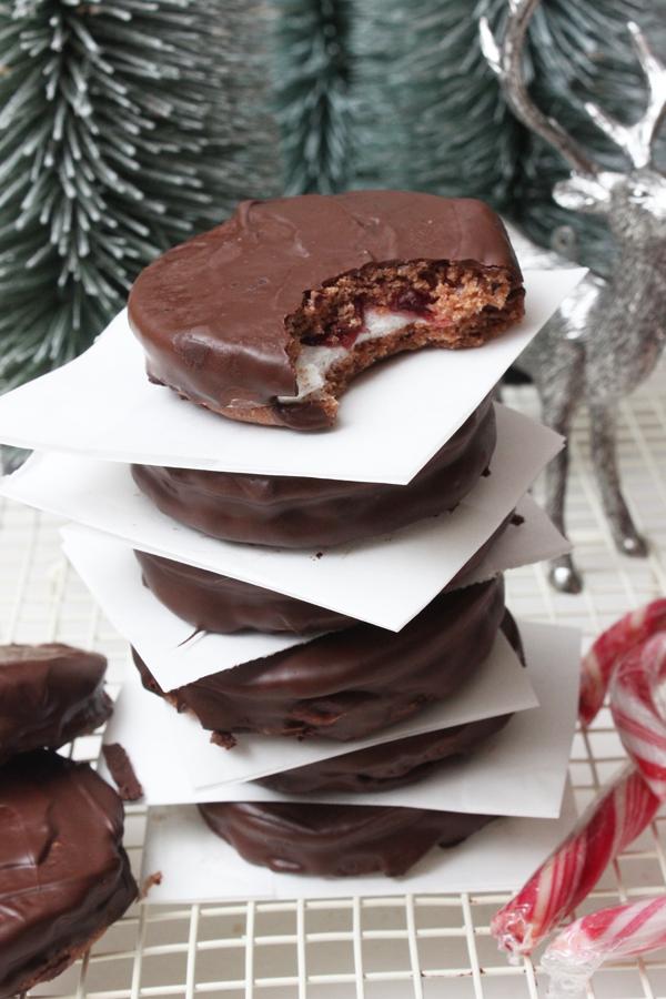 Rezeptbild: Schokoladen-Marshmallow-Doppeldecker – Weihnachtliches Rezept