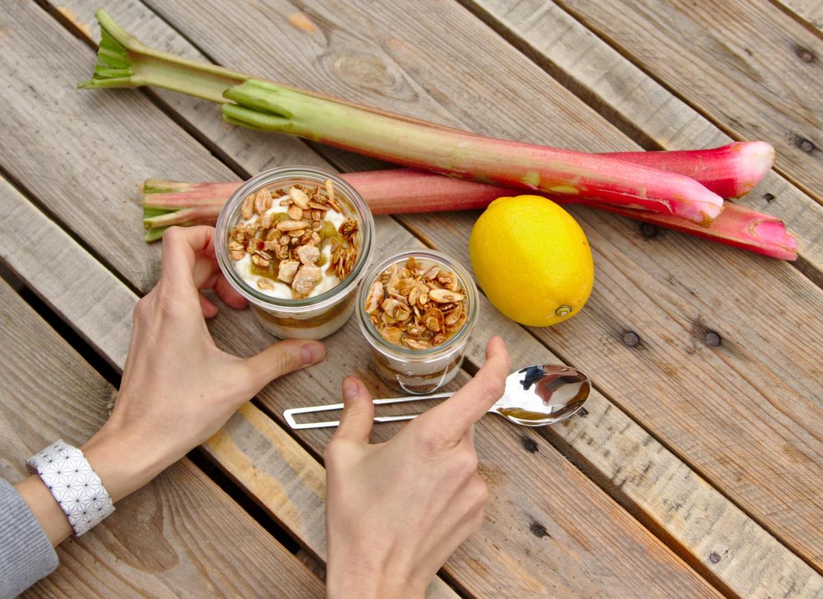 Rezeptbild: Easy-Peasy Rharbarber-Trifle für Zwischendurch