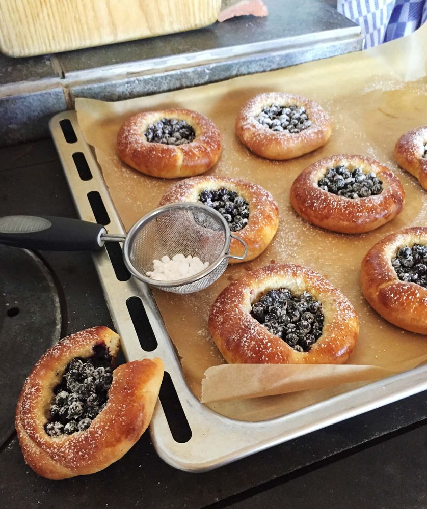 Rezeptbild: Blaubeer-Hefeteilchen