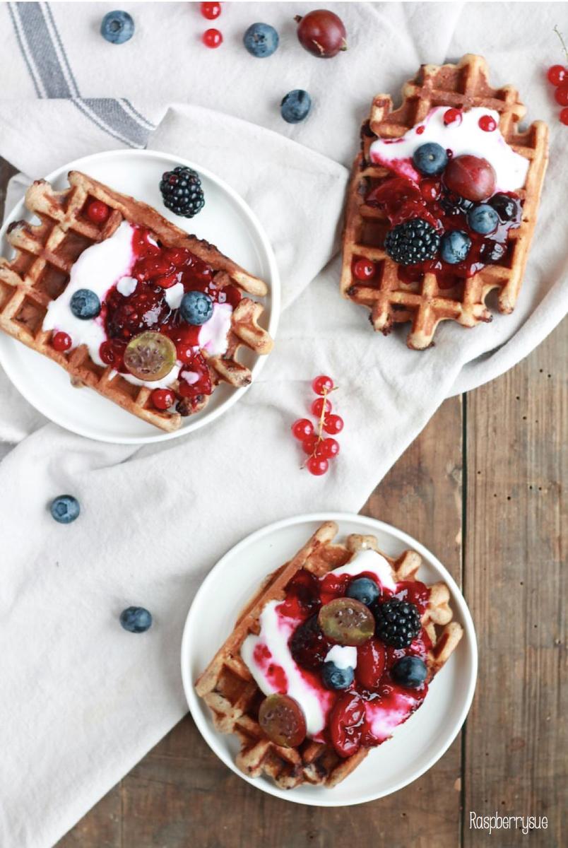 Rezeptbild: Emmer-Schoko-Waffeln