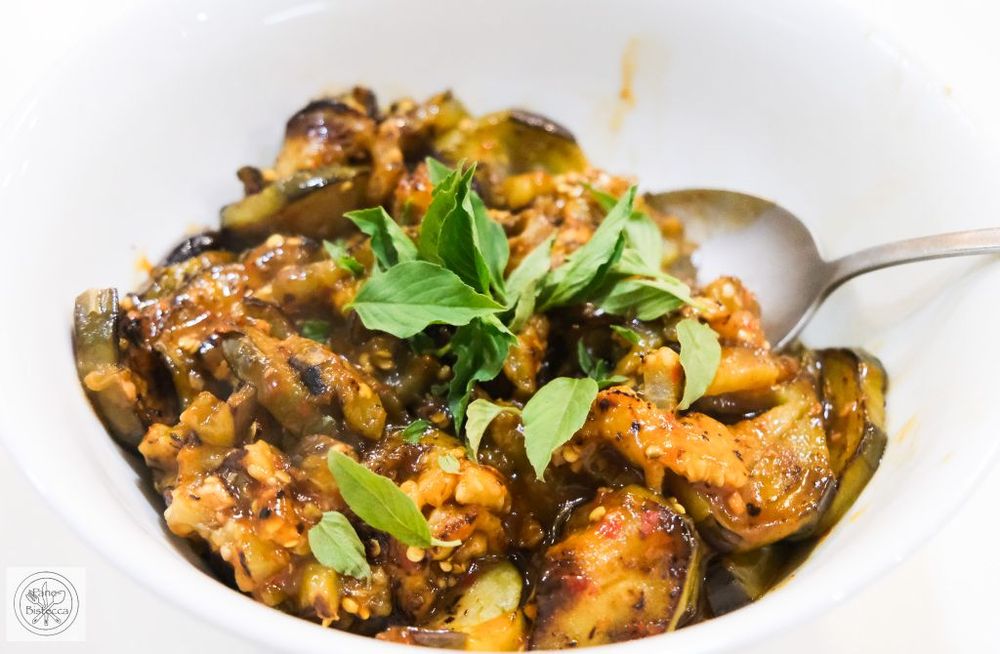 Rezeptbild: Thailändisches Basilikum Auberginen Gericht