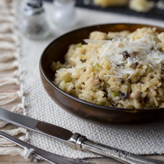 Rezeptbild: Pilz-Risotto mit Sellerie