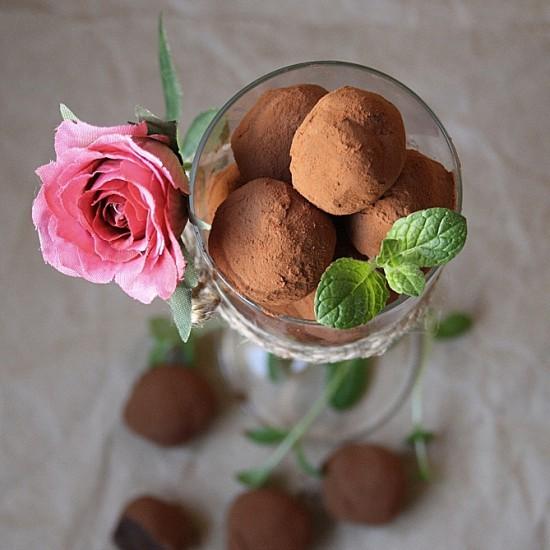 Rezeptbild: Schokoladen-Minz Trüffel
