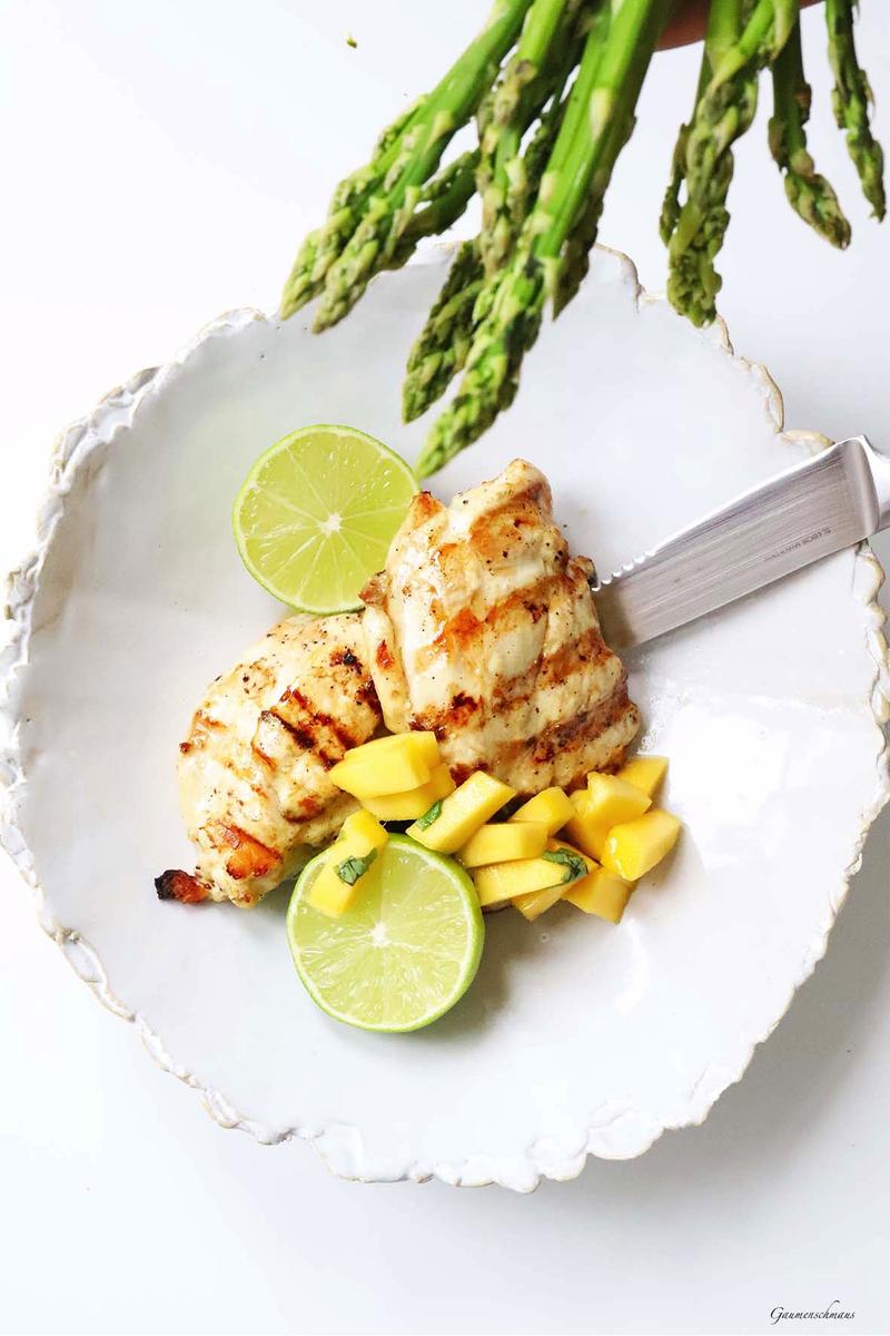Rezeptbild: Glacierte Hühnerbrust mit Limette und Honig