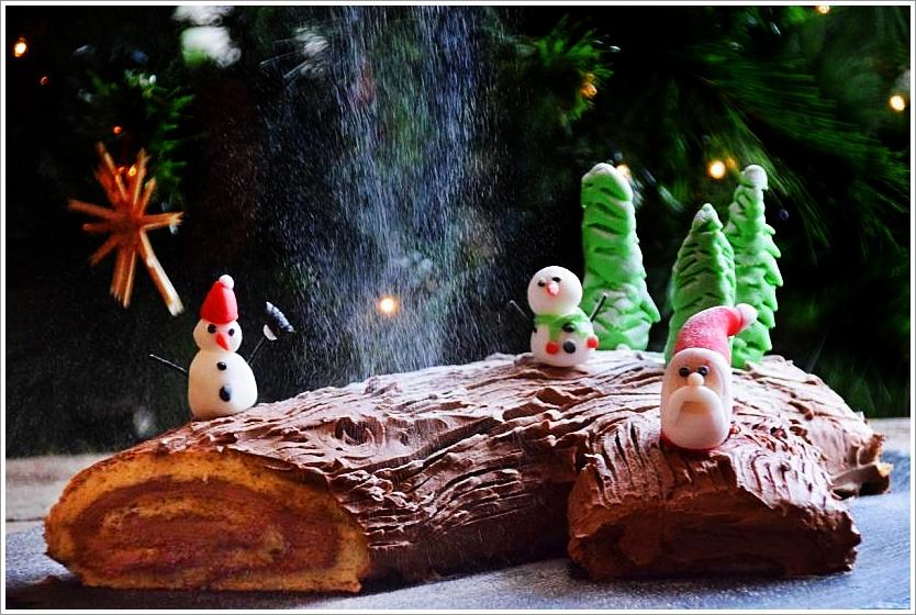 Rezeptbild: Chocolate Yule Log - Eine keltische Weihnachtstradition (Low Carb & Glutenfrei)