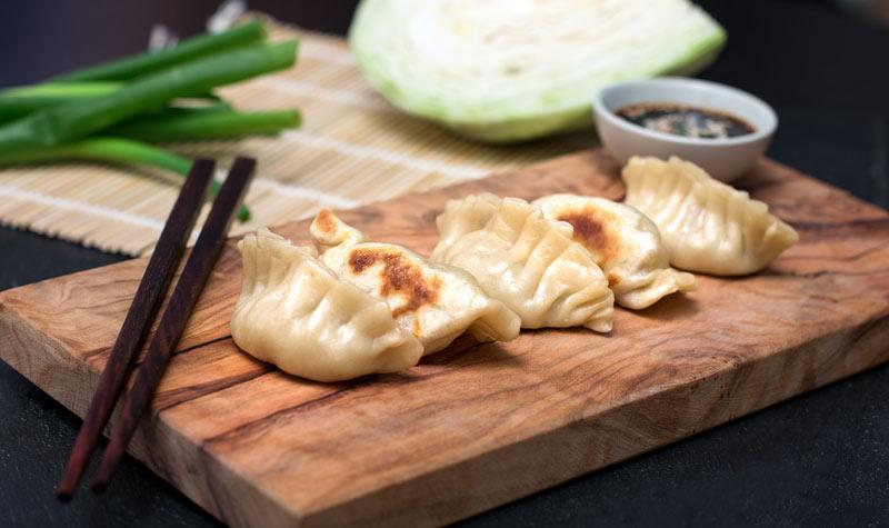 Rezeptbild: Japanische Gyoza selber machen