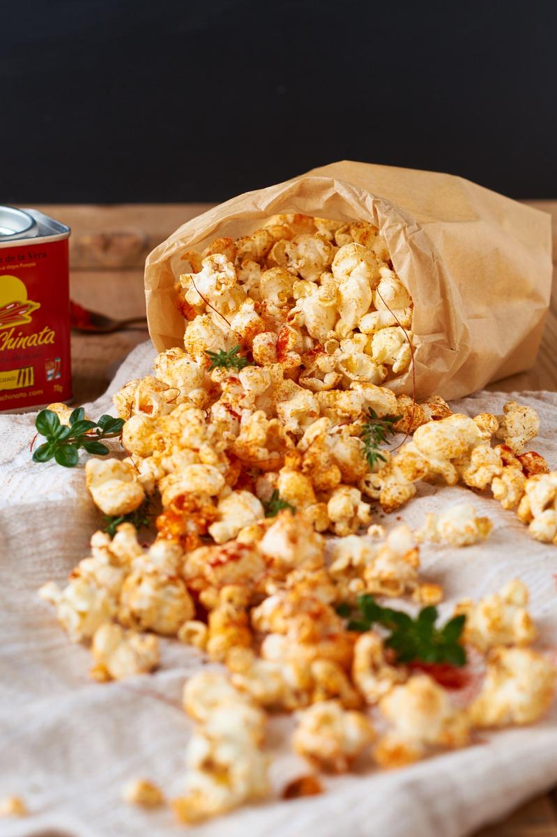 Rezeptbild: Paprika Thymian Popcorn