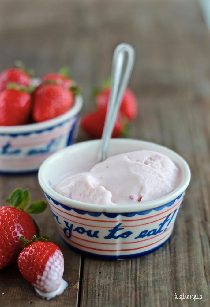 Rezeptbild: Das beste Erdbeereis der Welt