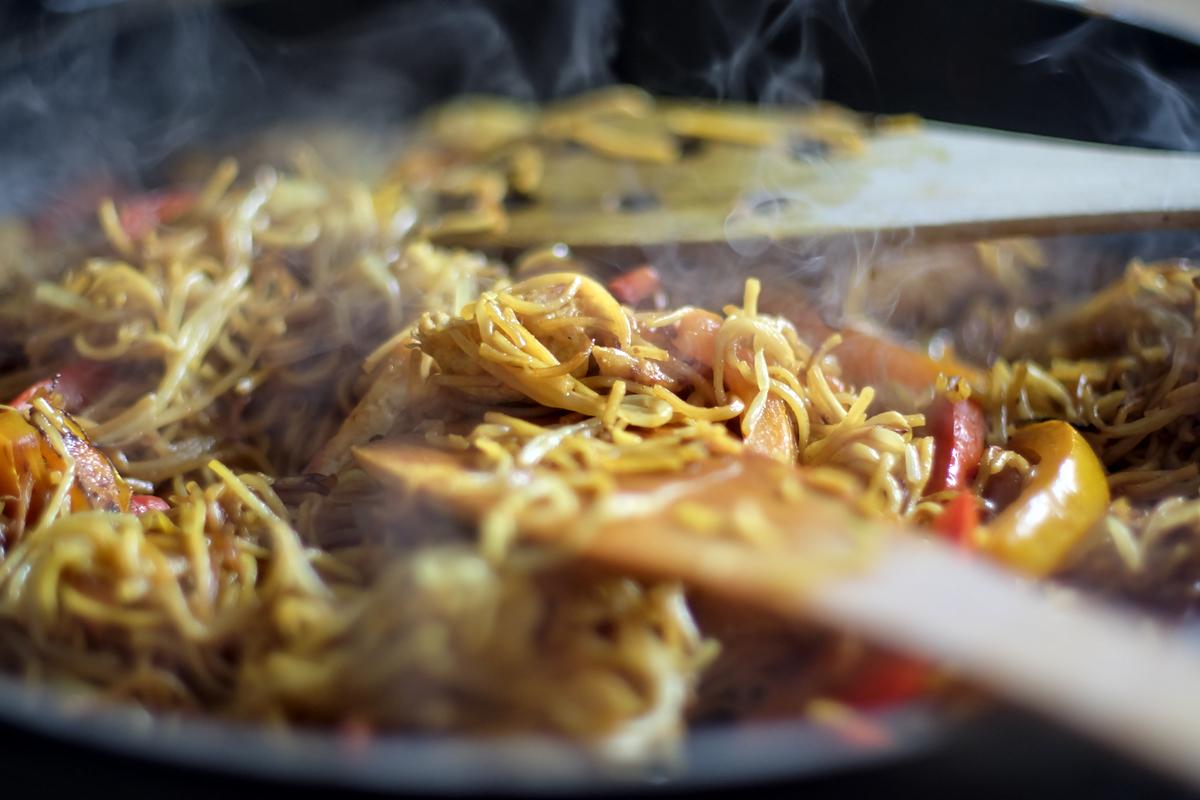 Rezeptbild: gebratene Asia Nudelpfanne, so lecker!
