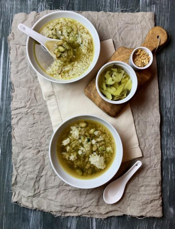 Rezeptbild: Reissuppe mit Shrimps – Kao Tom Goong