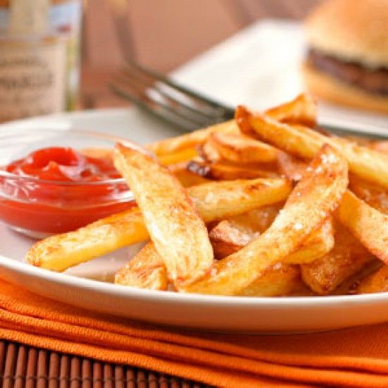 Rezeptbild: Ofen Pommes frites selbstgemacht