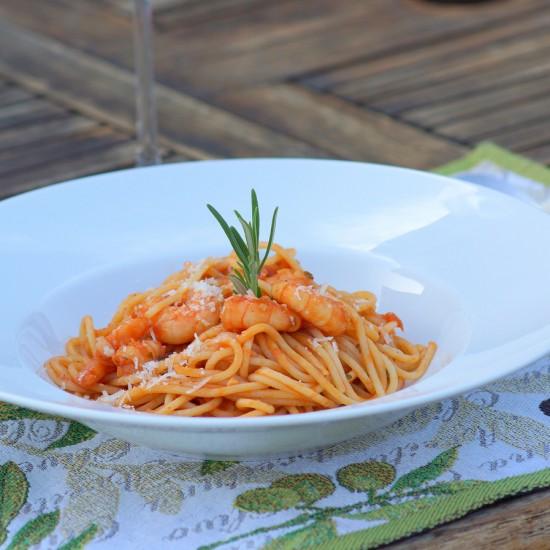 Rezeptbild: Spaghetti mit Scampi
