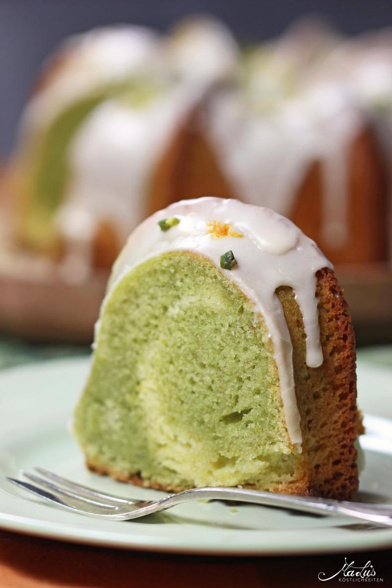 Rezeptbild: Pistazien-Orangen Marmorkuchen
