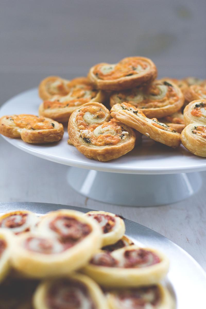 Rezeptbild: Zweierlei herzhafte Palmiers