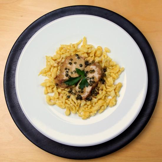 Rezeptbild: Schweinefilet mit Pfeffersauce