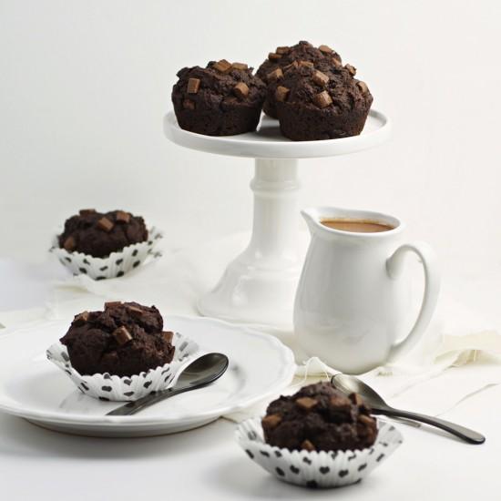 Rezeptbild: Zuckerfreie Schokomuffins