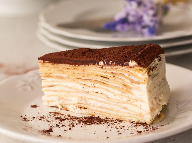 Rezeptbild: Tiramisu-Crêpe-Torte