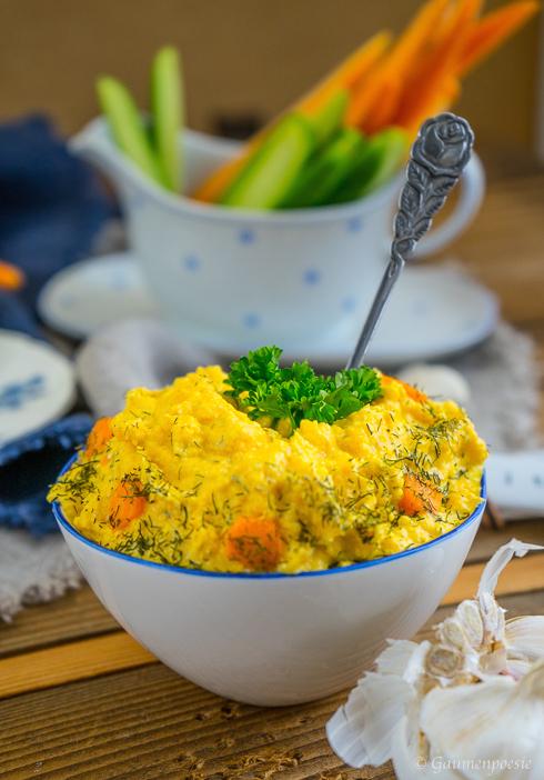 Rezeptbild: Türkischer Karottenaufstrich – Havuçlu Yoğurt