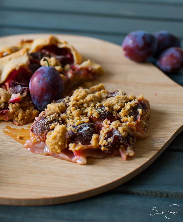 Rezeptbild: Zwetschgen Blätterteig mit Streußel