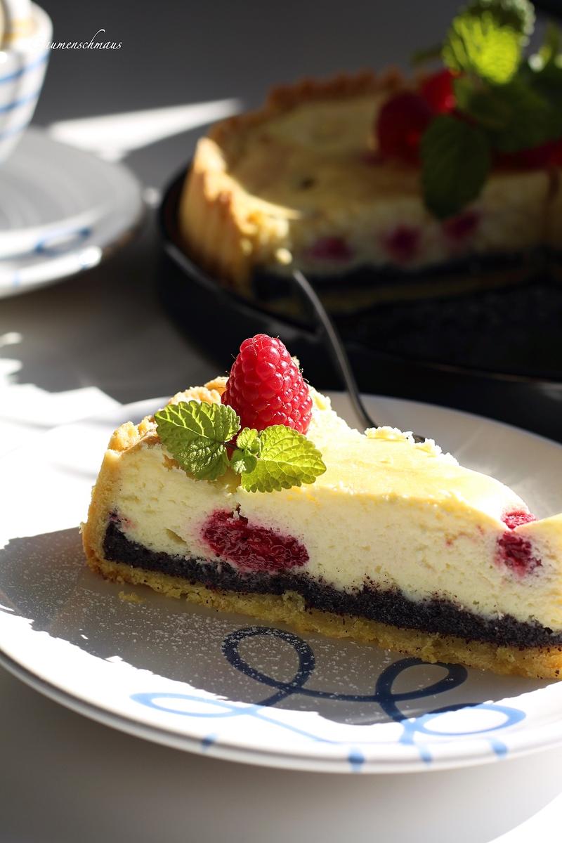 Rezeptbild: Himbeer-Mohn-Cheesecake