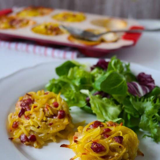 Rezeptbild: Nids de tartiflette - Käse-Kartoffel-Nester