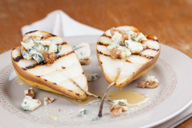 Rezeptbild: Gegrillte Gorgonzola Birne