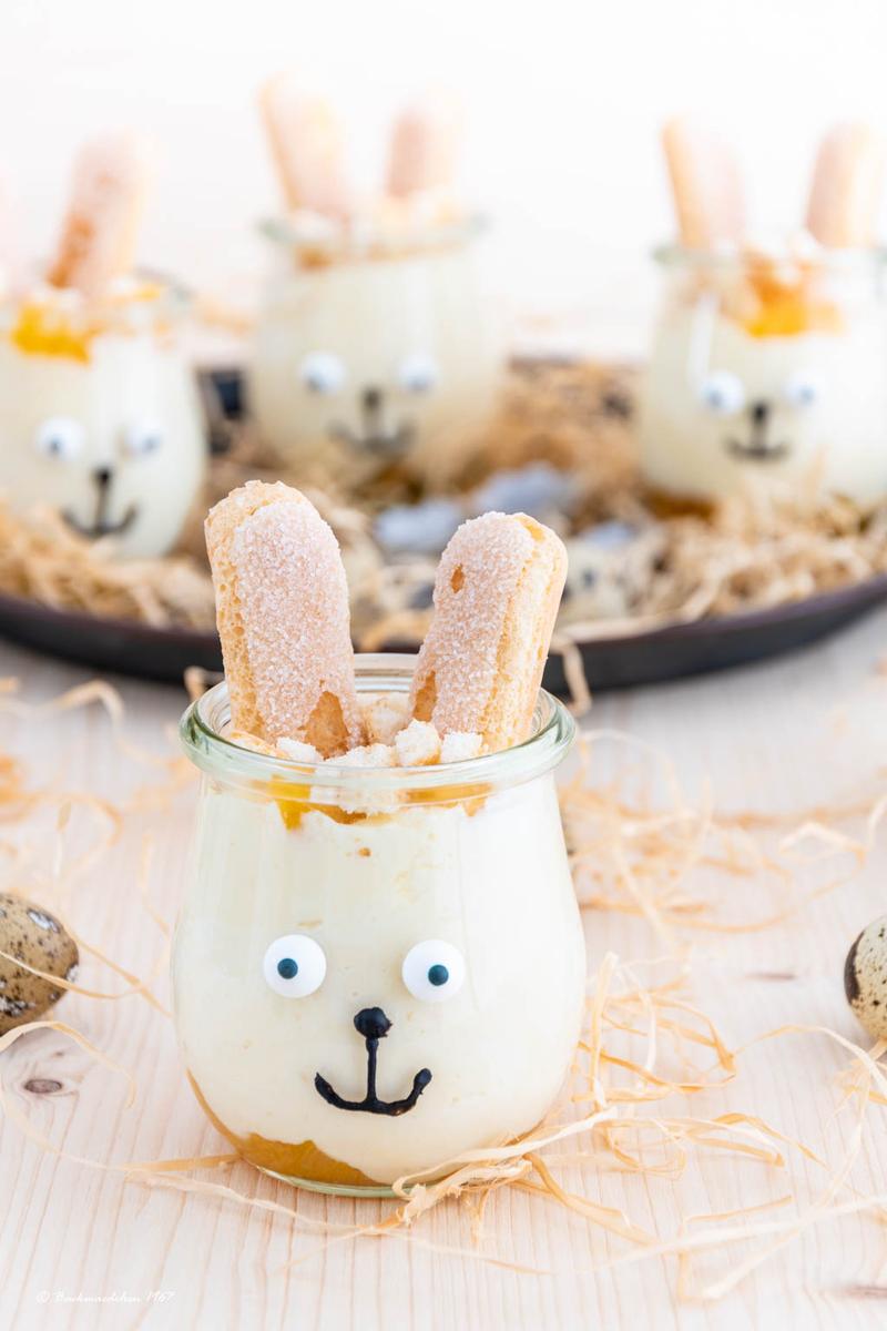Rezeptbild: Osterdessert - feine Zitronenpuddingcreme