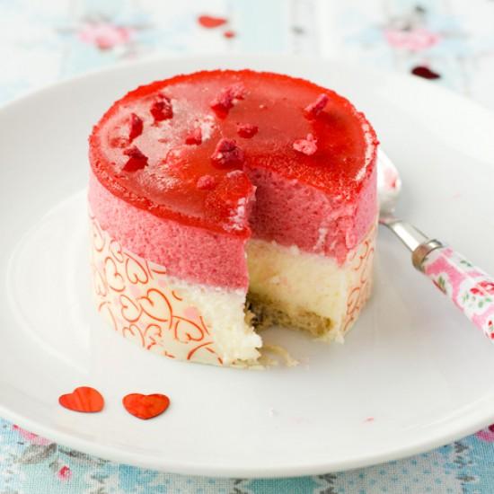 Rezeptbild: Himbeer und Weisse Schoko Mousse Törtchen