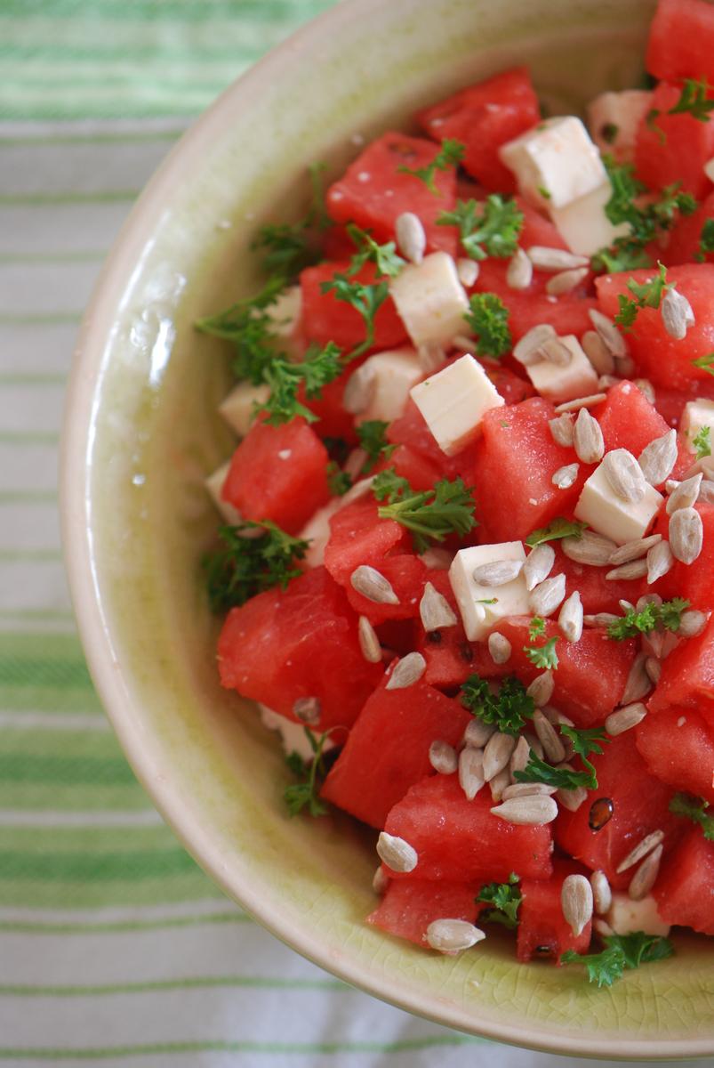 Rezeptbild: Wassermelonen-Feta-Sala