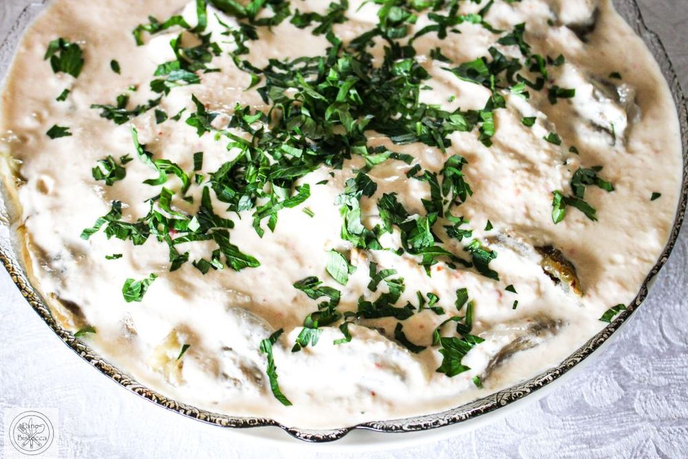 Rezeptbild: Laotischer Auberginensalat mit Kokosmilch