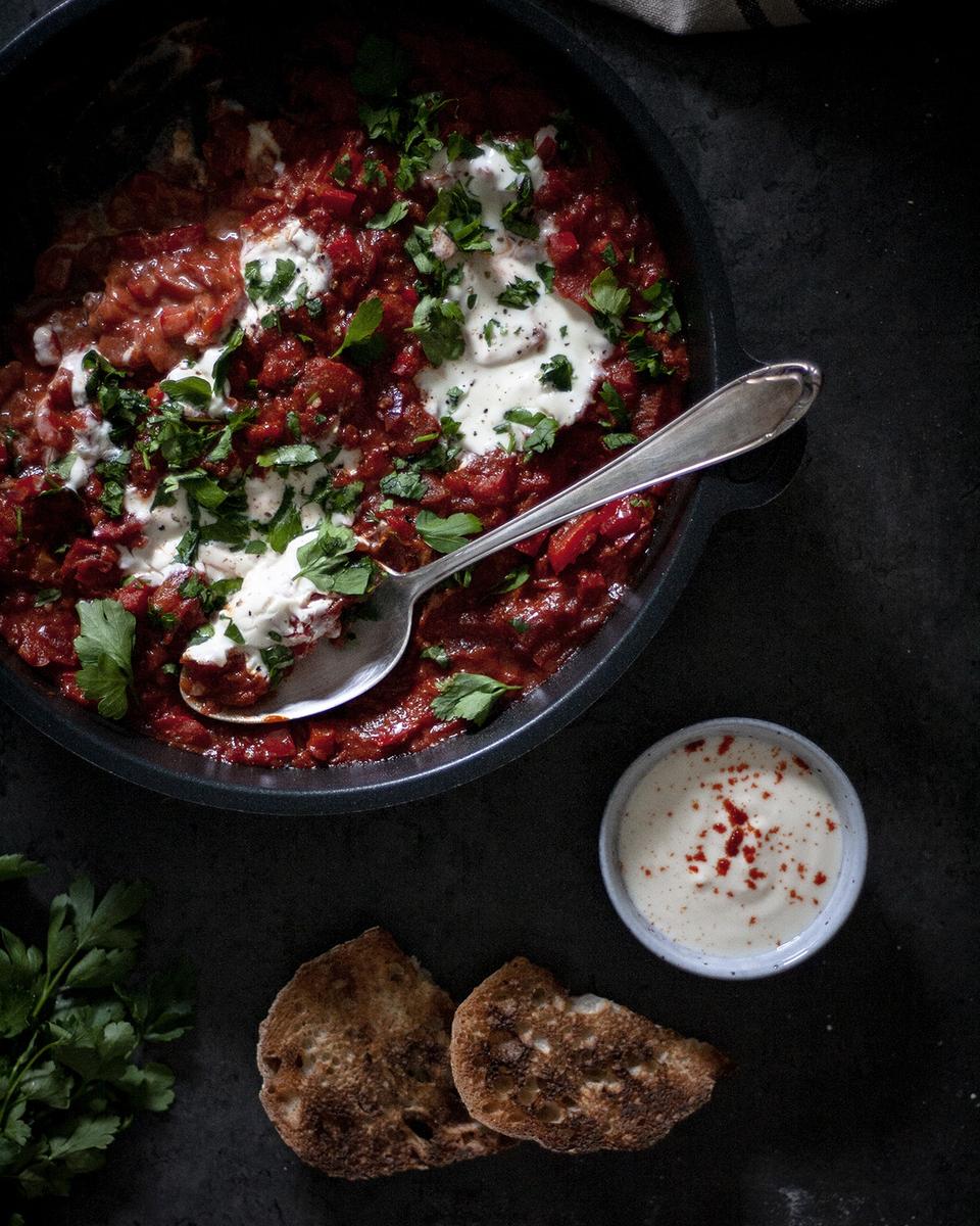 Rezeptbild: Orientalische Shakshuka ohne Ei