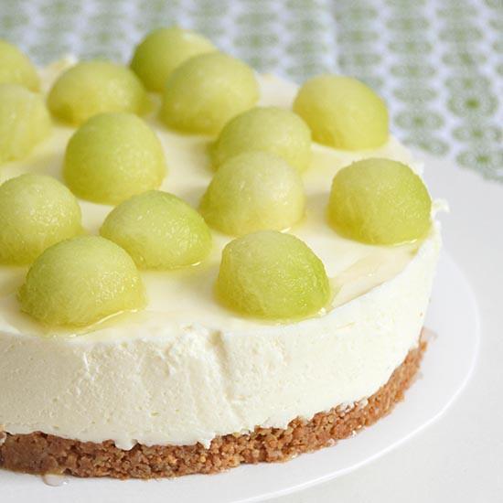 Rezeptbild: Melonen Quarktorte