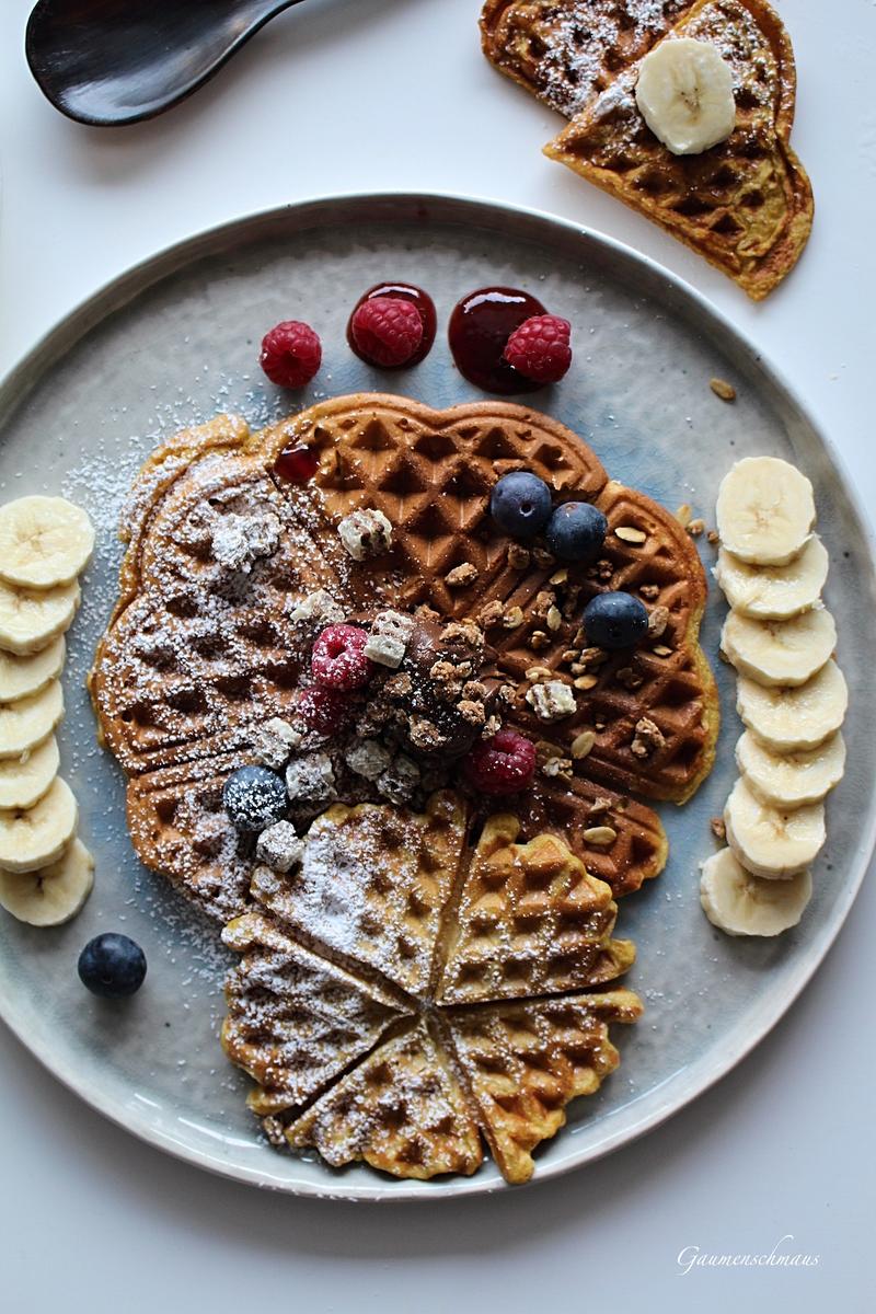 Rezeptbild: Roggen-Mandel-Waffeln