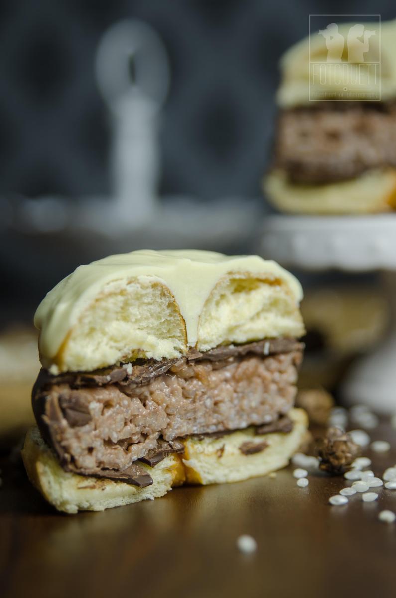 Rezeptbild: Donut-Milchreis-Burger