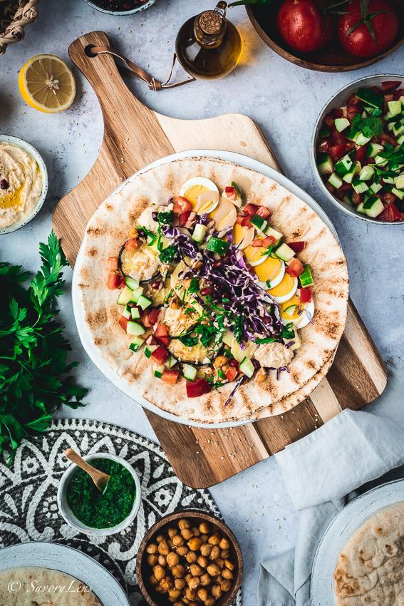 Rezeptbild: Sabich – Streetfood aus Israel